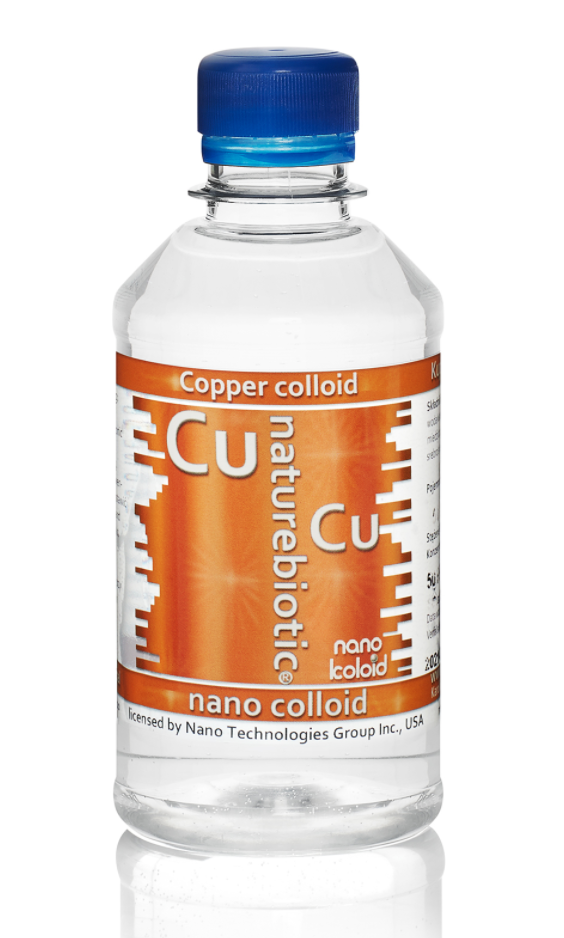 Colloidal Copper Naturebiotic Cu 25 PPM – 250ml with screw cap