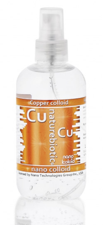 Colloidal Copper Naturebiotic Cu 50 PPM – 250ml with an atomizer