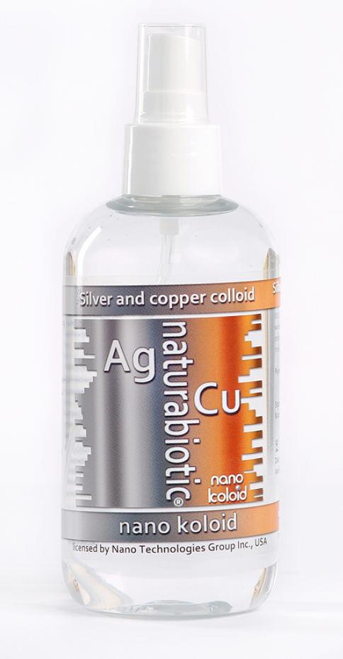 Silver with Colloidal Copper Naturebiotic Ag / Cu 50 PPM – 250 ml with an atomizer
