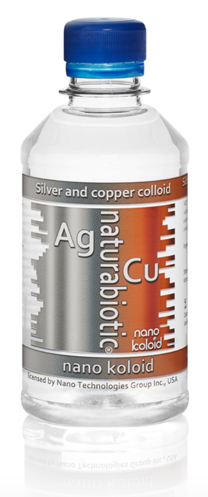 Silver with Colloidal Copper Naturebiotic Ag / Cu 100 PPM – 250 ml with screw cap